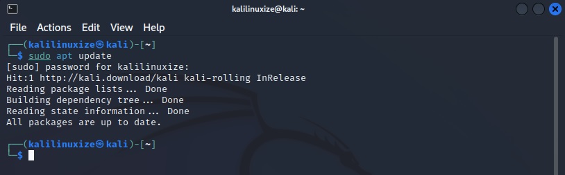 Update Kali Linux 