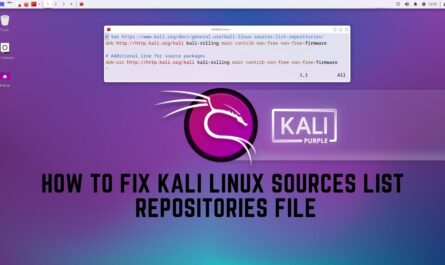 How to Fix Kali Linux sources list Repositories File
