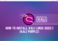 How to Install Kali Linux 2023.1 (Kali Purple)