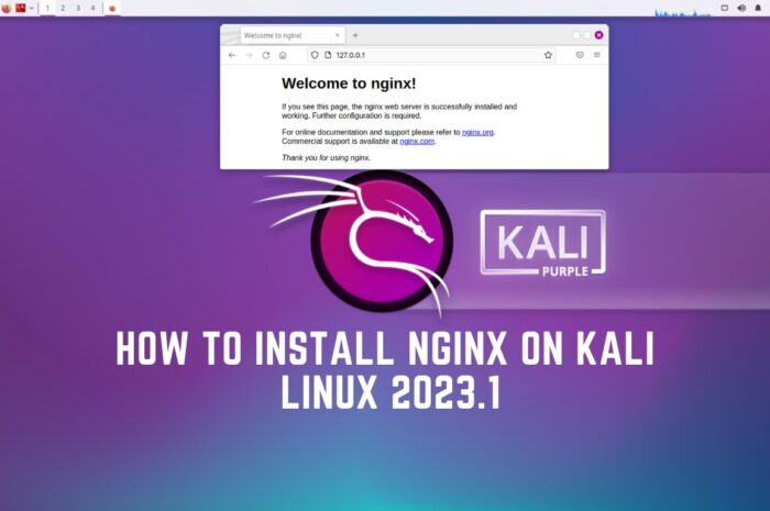 How to Install Nginx on Kali Linux 2023.1
