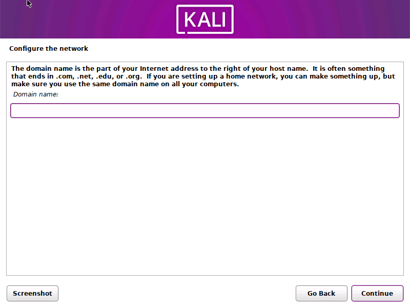 Kali Linux 2023.1 Domain