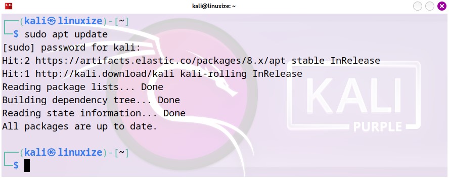 Update Kali Linux 2023.1