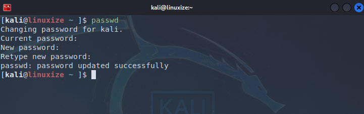 Change Password in Kali Linux Using Terminal