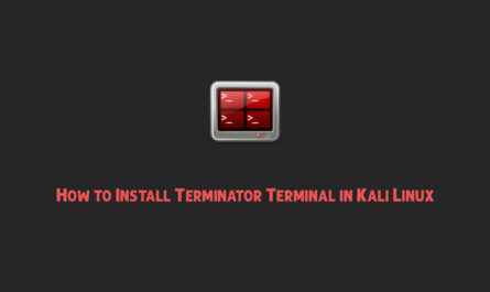 How to Install Terminator Terminal in Kali Linux